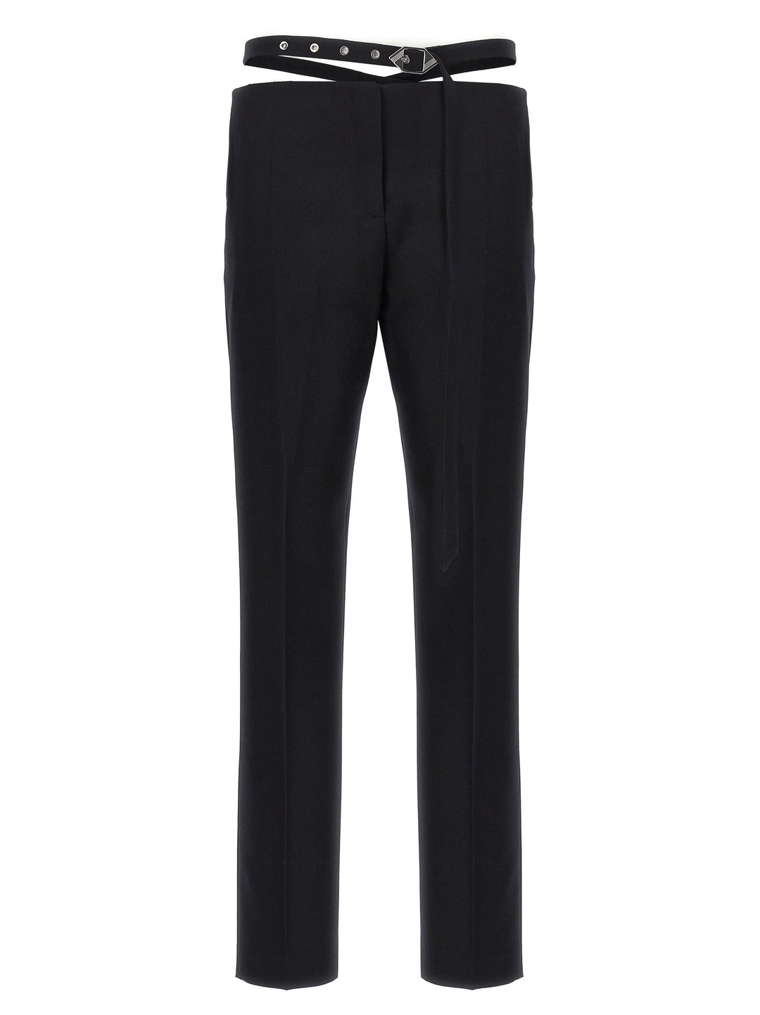 The Attico Black Virgin Wool Dress Pants