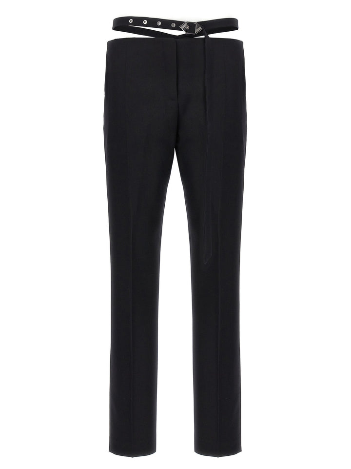 The Attico Black Virgin Wool Dress Pants