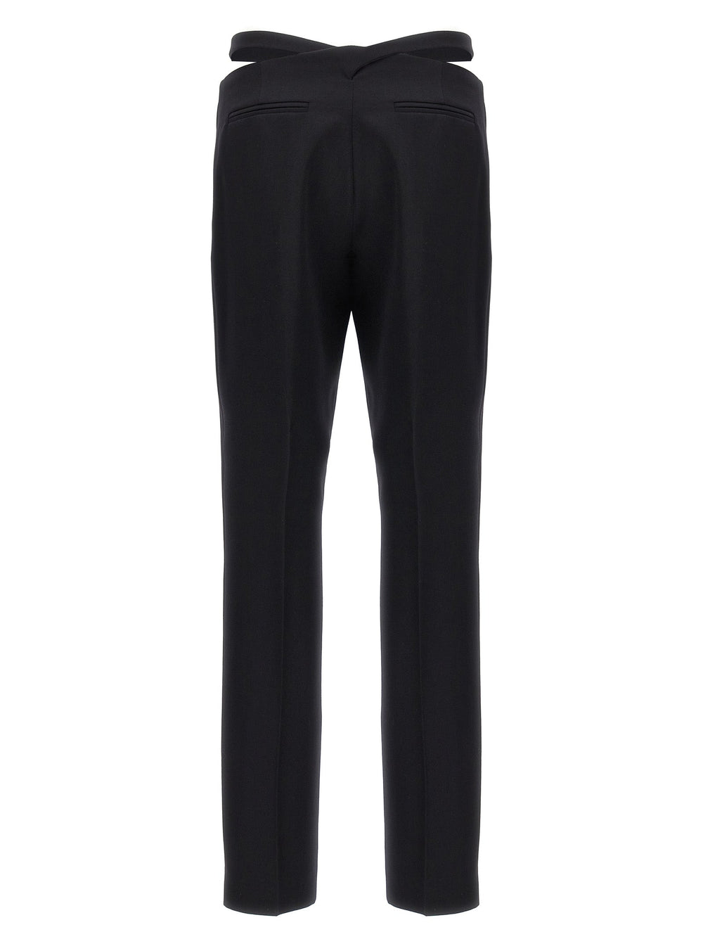 The Attico Black Virgin Wool Dress Pants