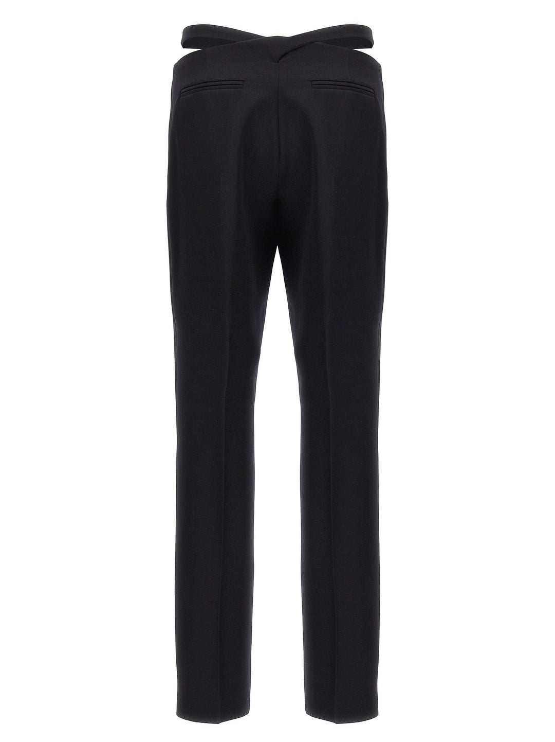 The Attico Black Virgin Wool Dress Pants