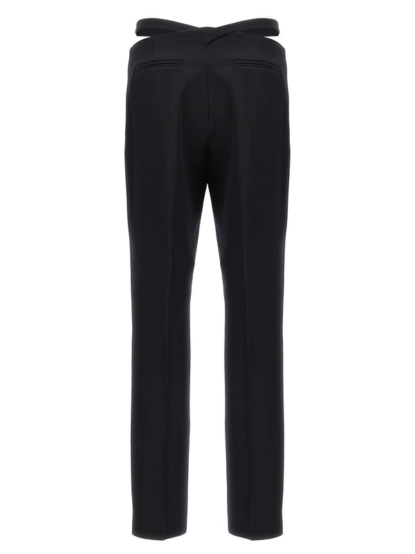 The Attico Black Virgin Wool Dress Pants