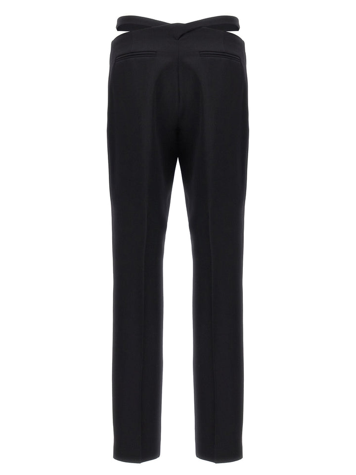 The Attico Black Virgin Wool Dress Pants