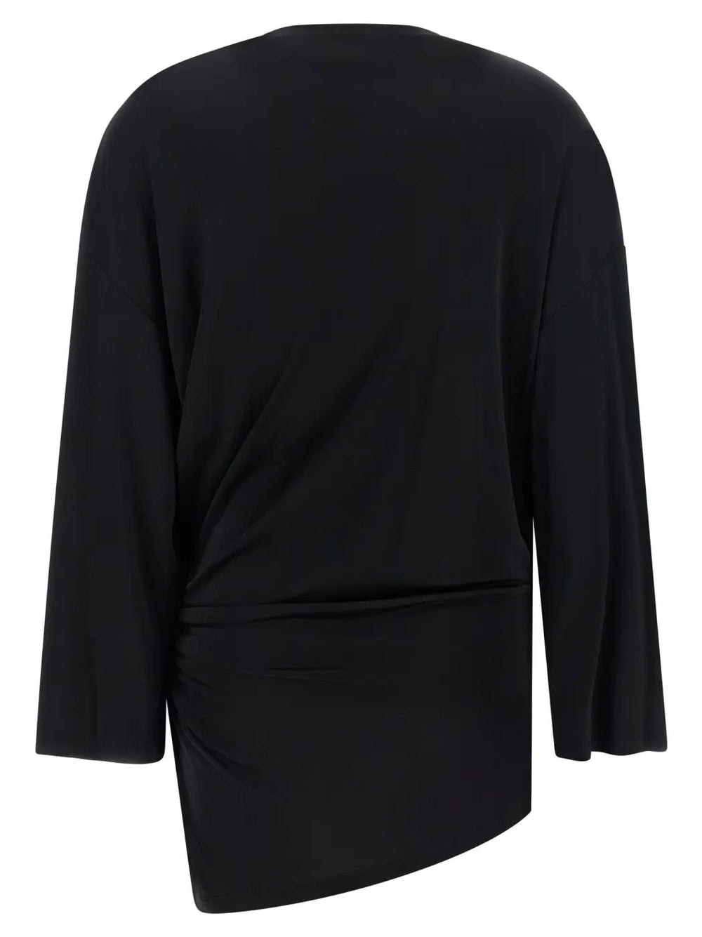 The Attico Black Viscose Short Dress