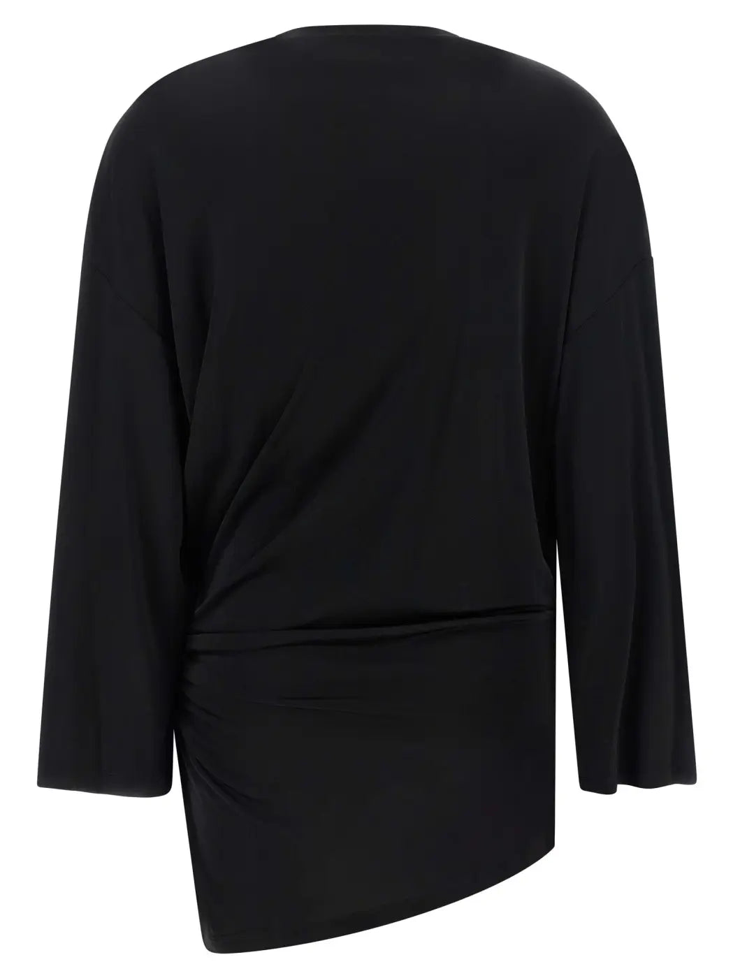 The Attico Black Viscose Short Dress