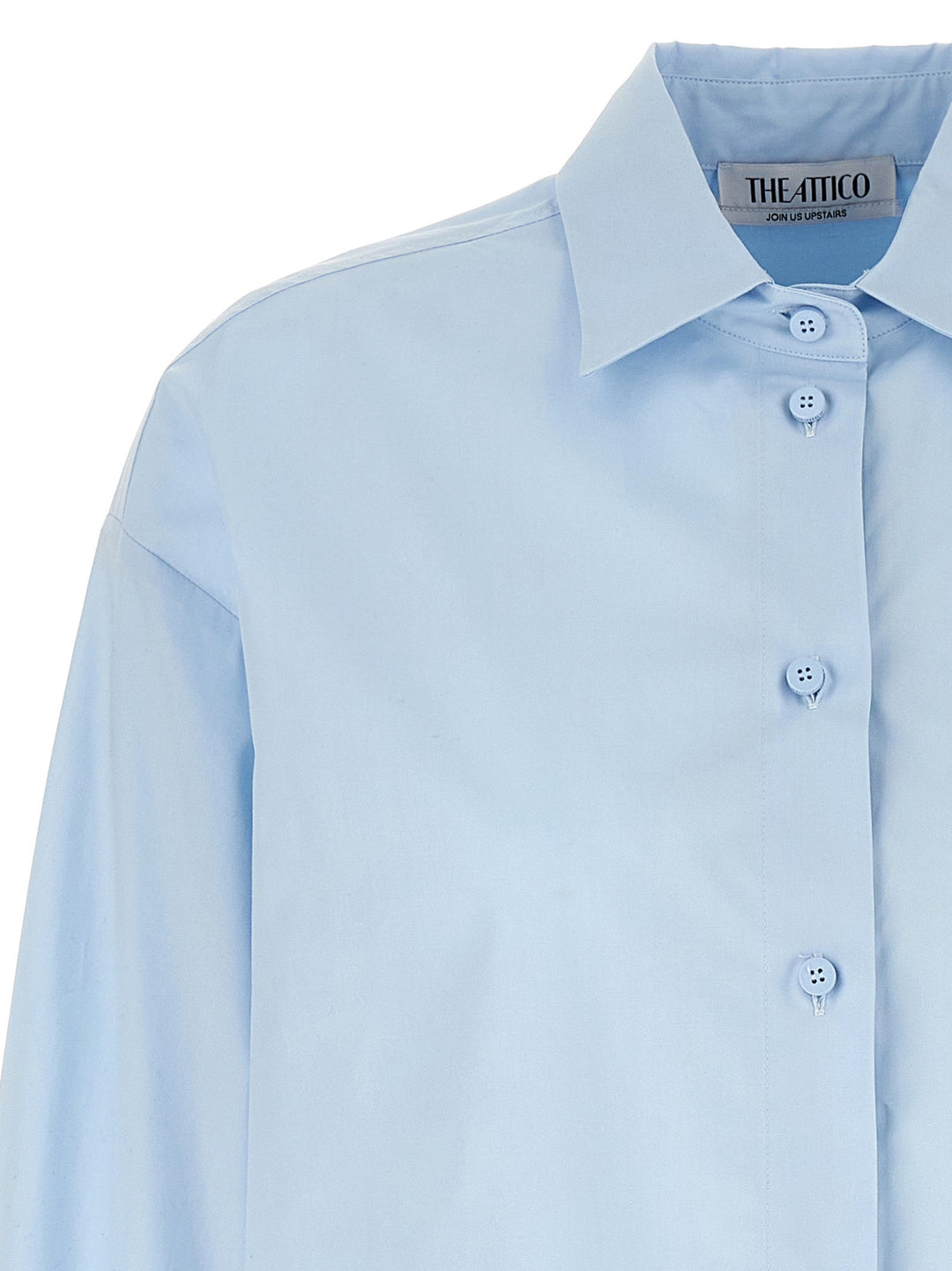 The Attico - Women’s Blue Cotton Blouse