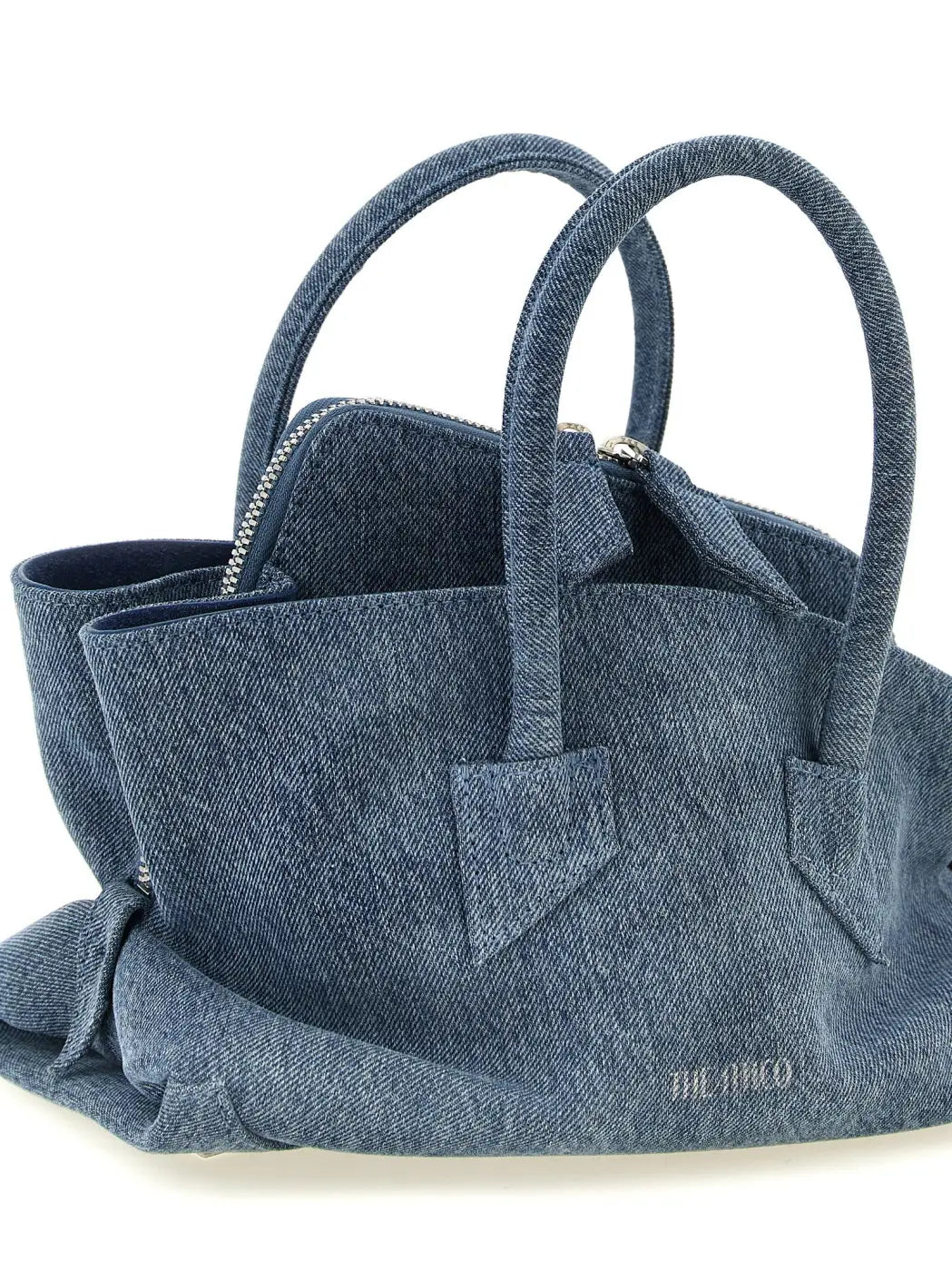 The Attico Blue Cotton Handbag