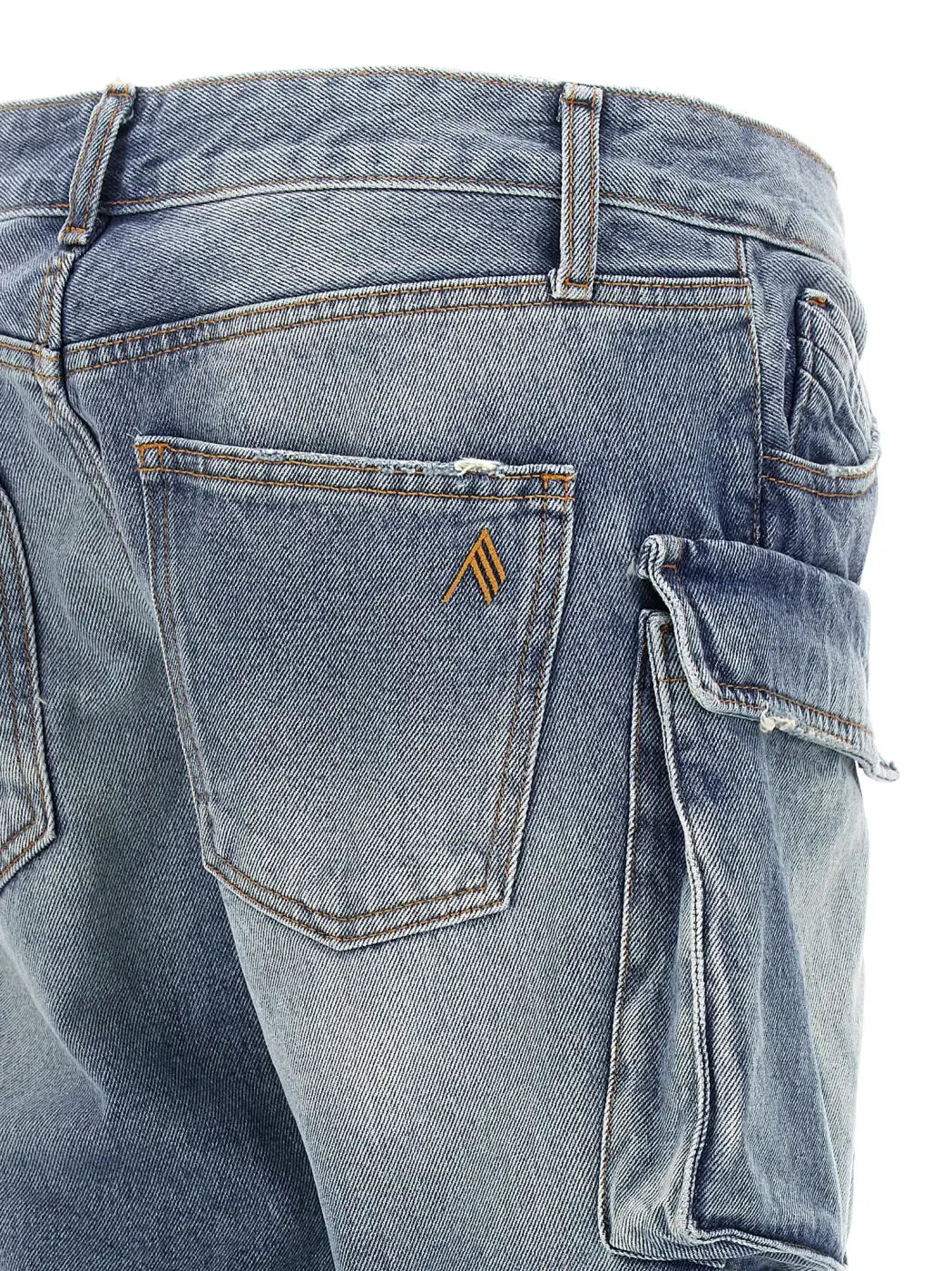 The Attico Blue Cotton Jeans Denim