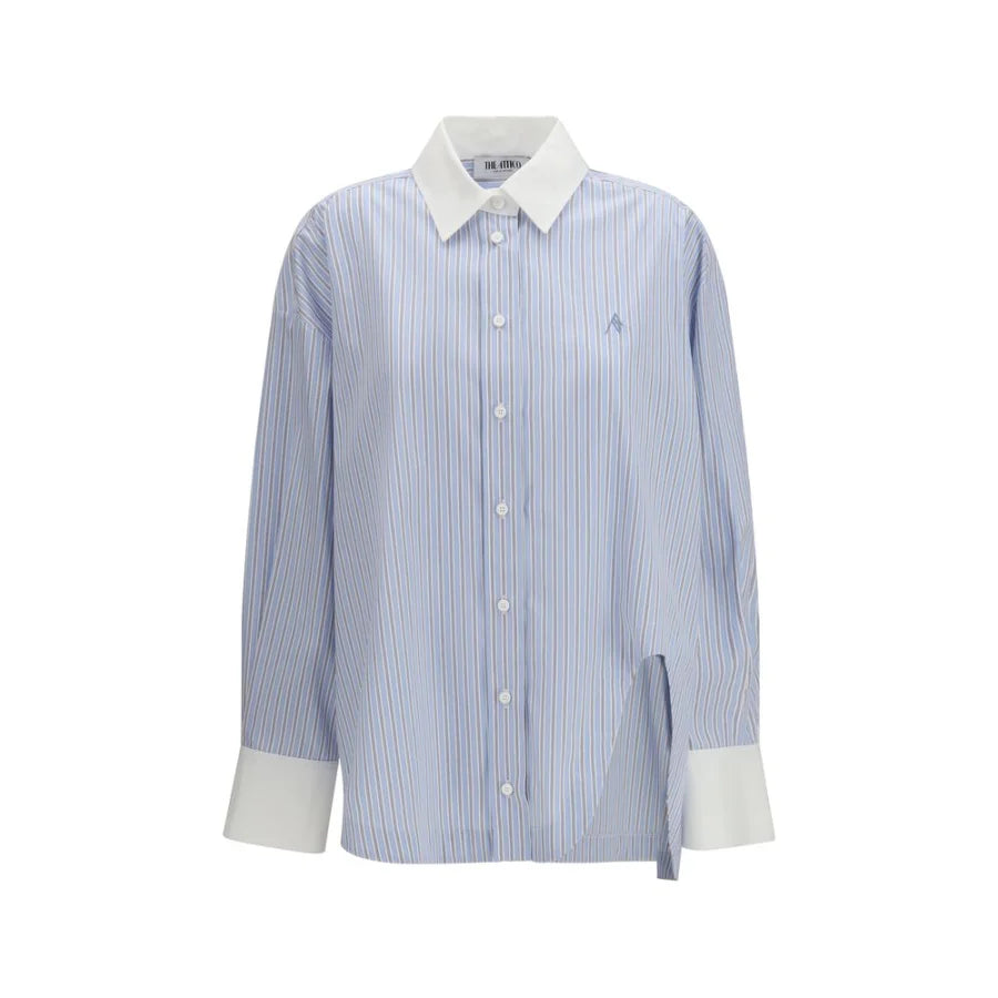 The Attico Blue Cotton Pattern Shirt
