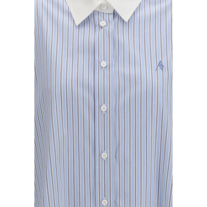 The Attico Blue Cotton Pattern Shirt