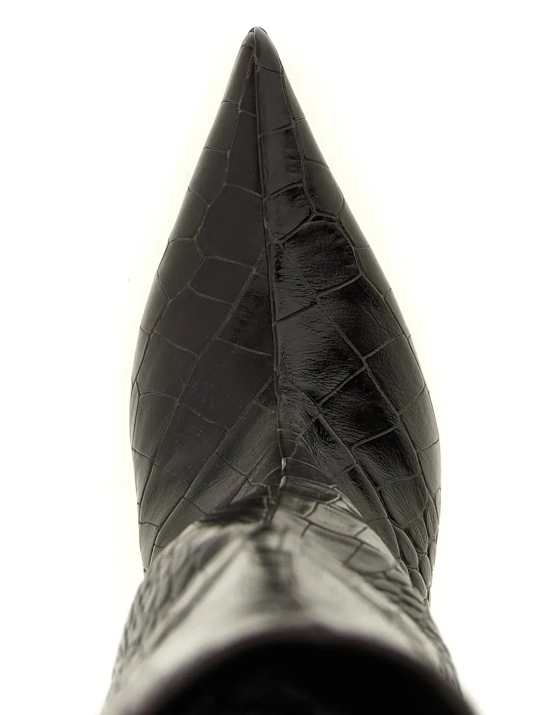 The Attico Brown Bovine Leather Over Knee