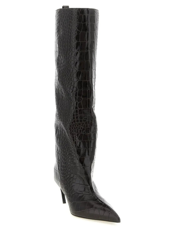 The Attico Brown Bovine Leather Over Knee