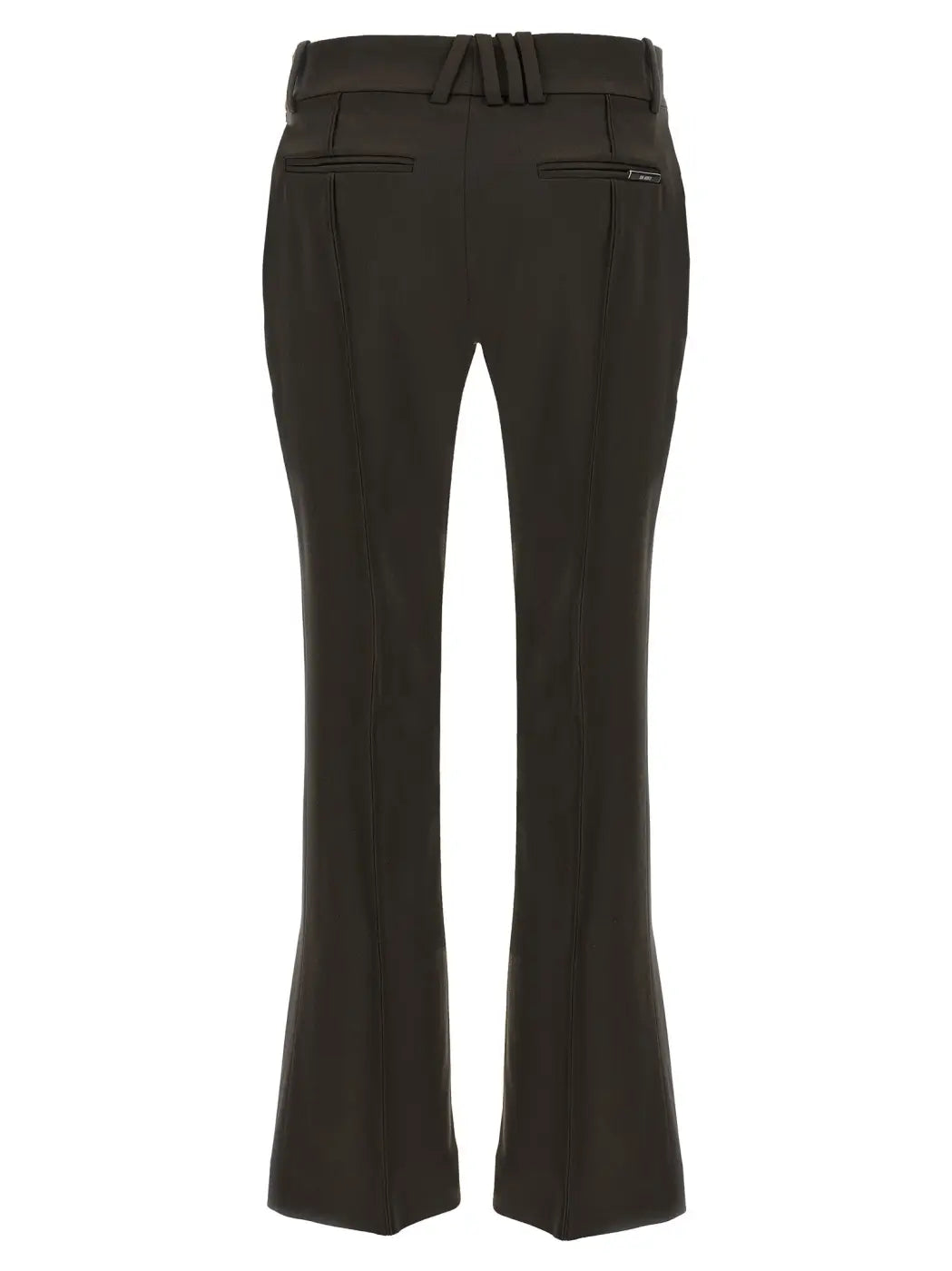 The Attico Brown Virgin Wool Flared Pants