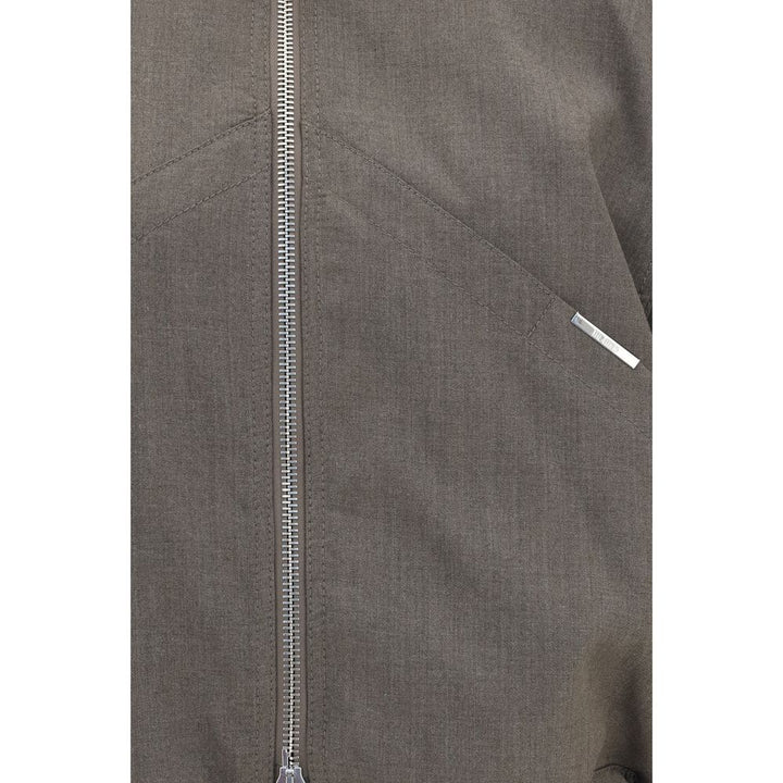 The Attico Bomber Jackets - Brown Wool Oves Aries