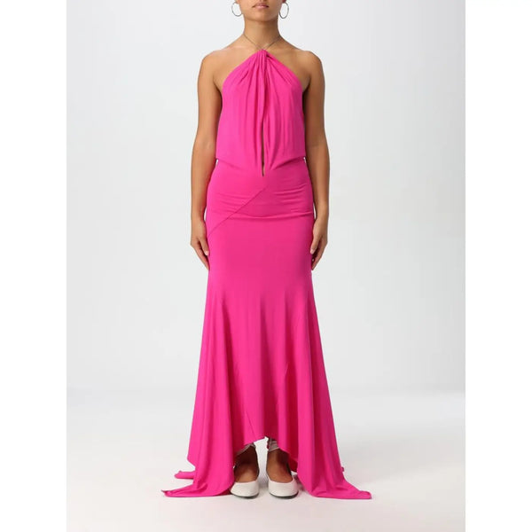 The Attico Fuchsia Jersey Cocktail Dress women’s dress