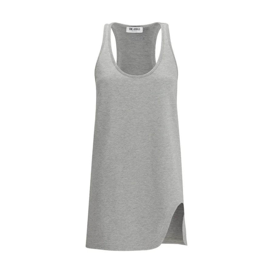 The Attico Gray Cotton Casual Dress