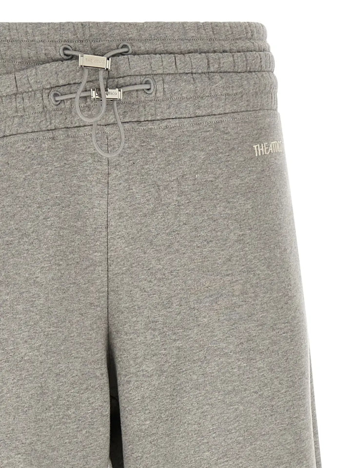 The Attico Gray Cotton Casual Pants