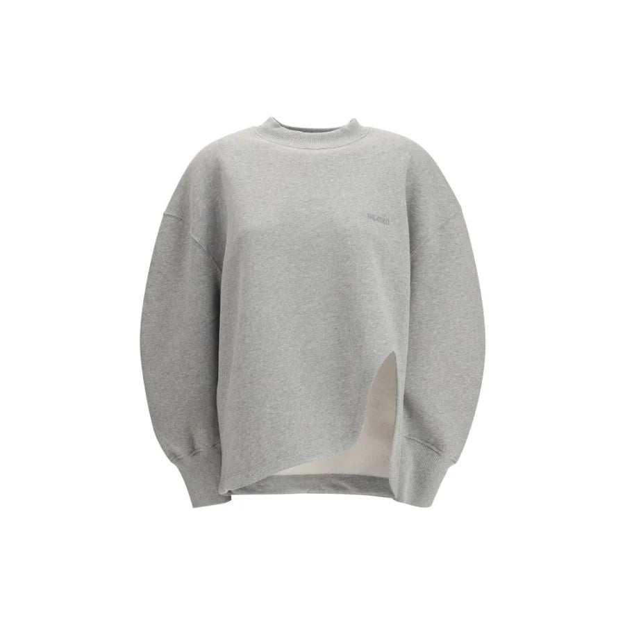 The Attico Gray Cotton Sweatshirt
