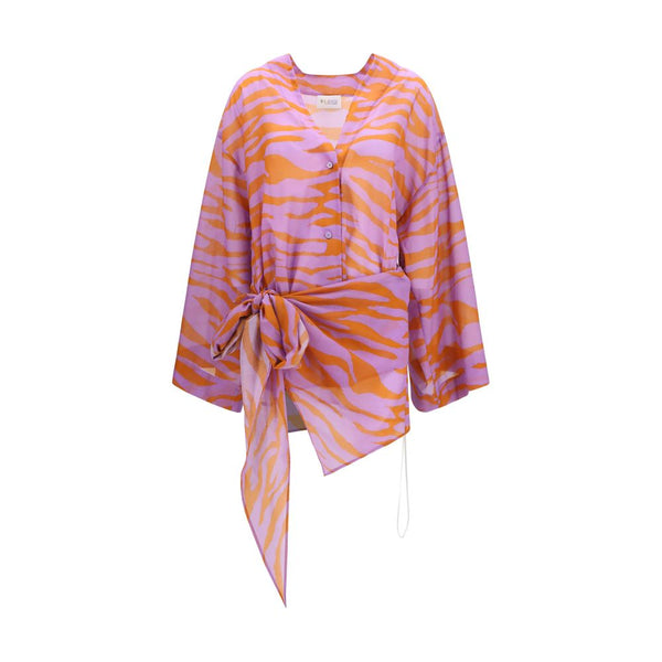The Attico Multicolor Cotton Pattern Shirt women’s dress