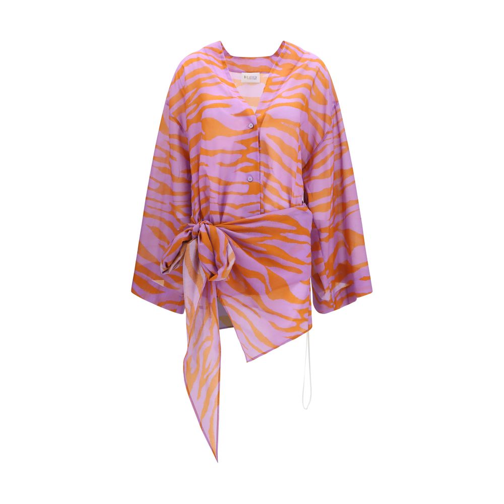 The Attico Dresses - Multicolor Cotton Pattern Shirt