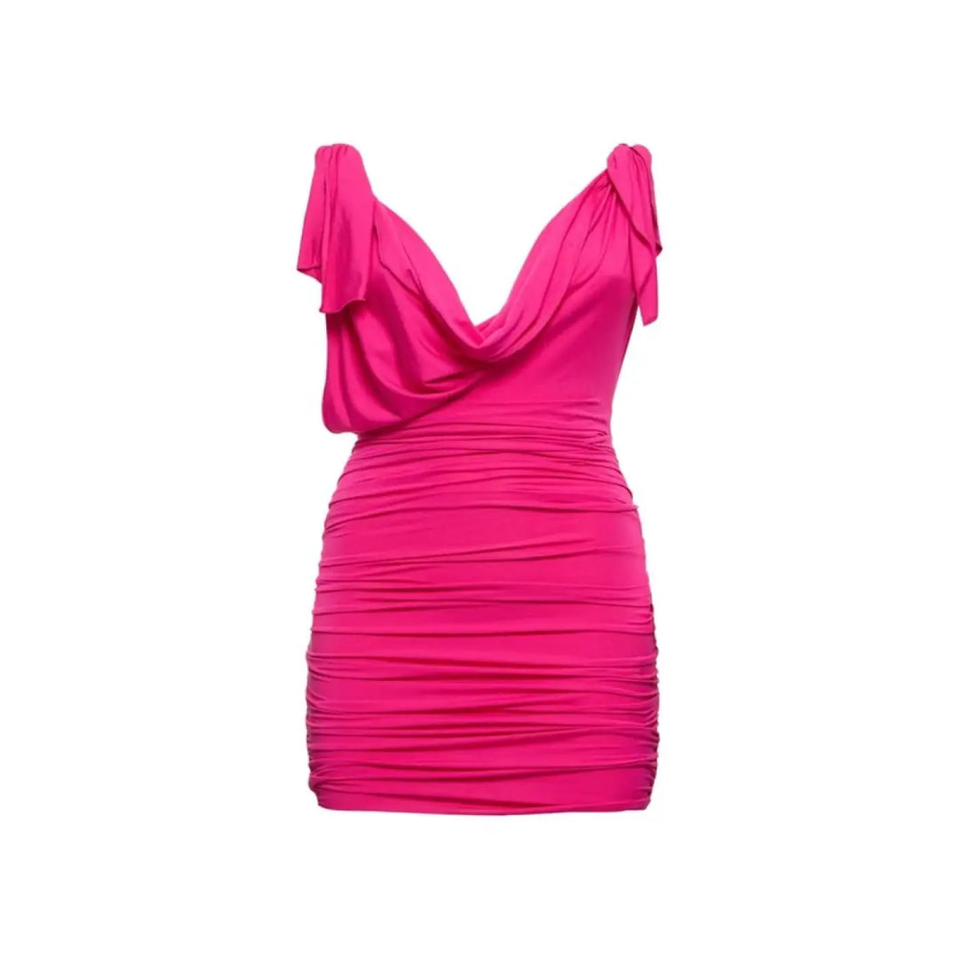 The Attico Multicolor Elastane Casual Dress