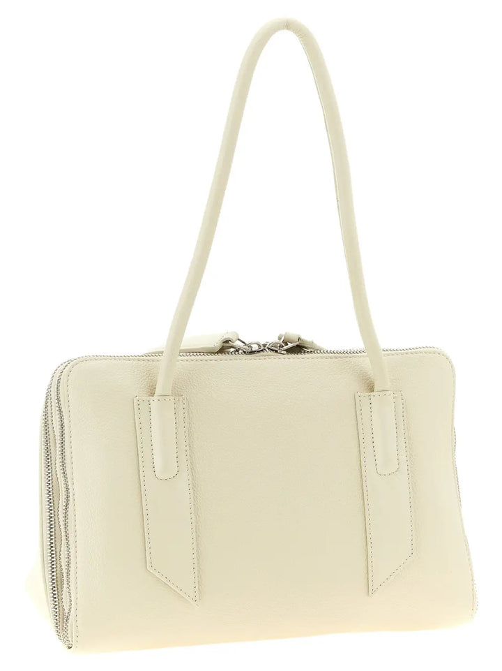 The Attico White Calfskin Shoulder Bag