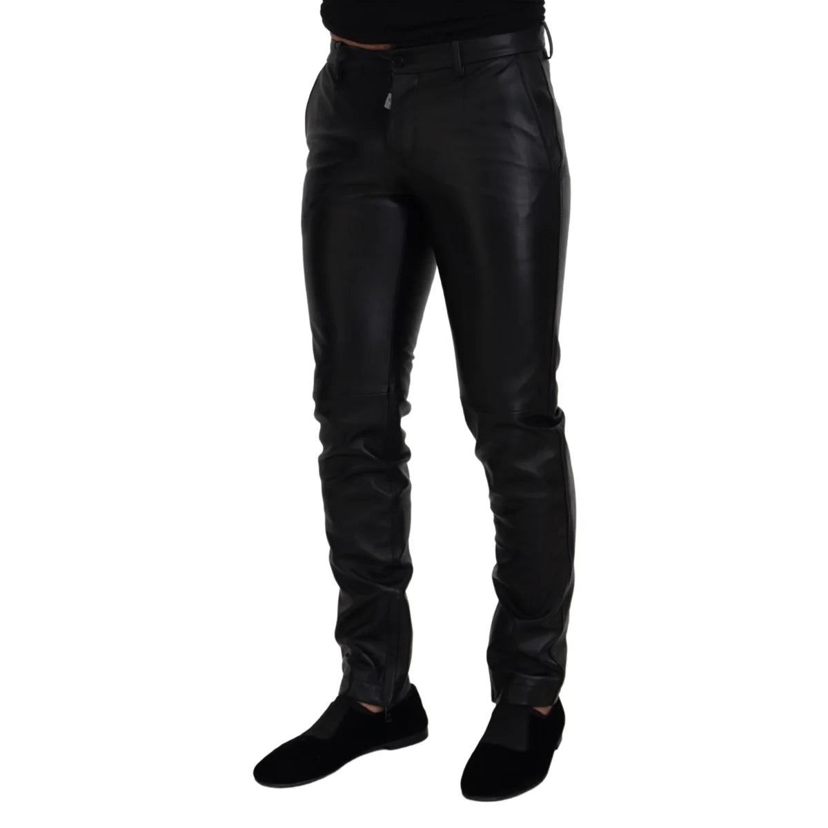 Authentic Dolce Gabbana Black Italian Luxury Pants &