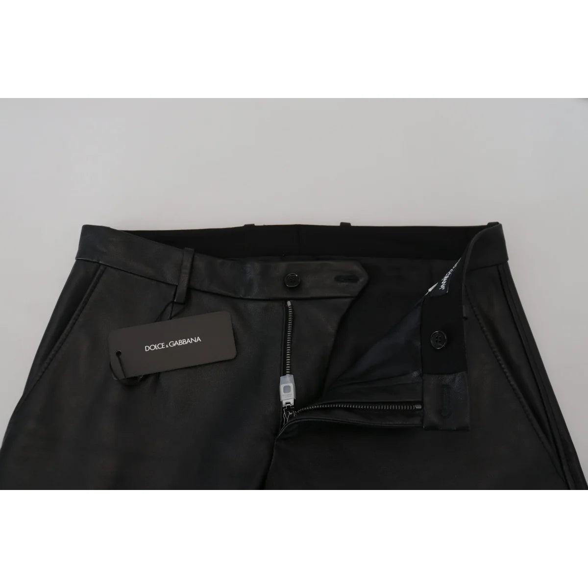 Authentic Dolce Gabbana Black Italian Luxury Pants &