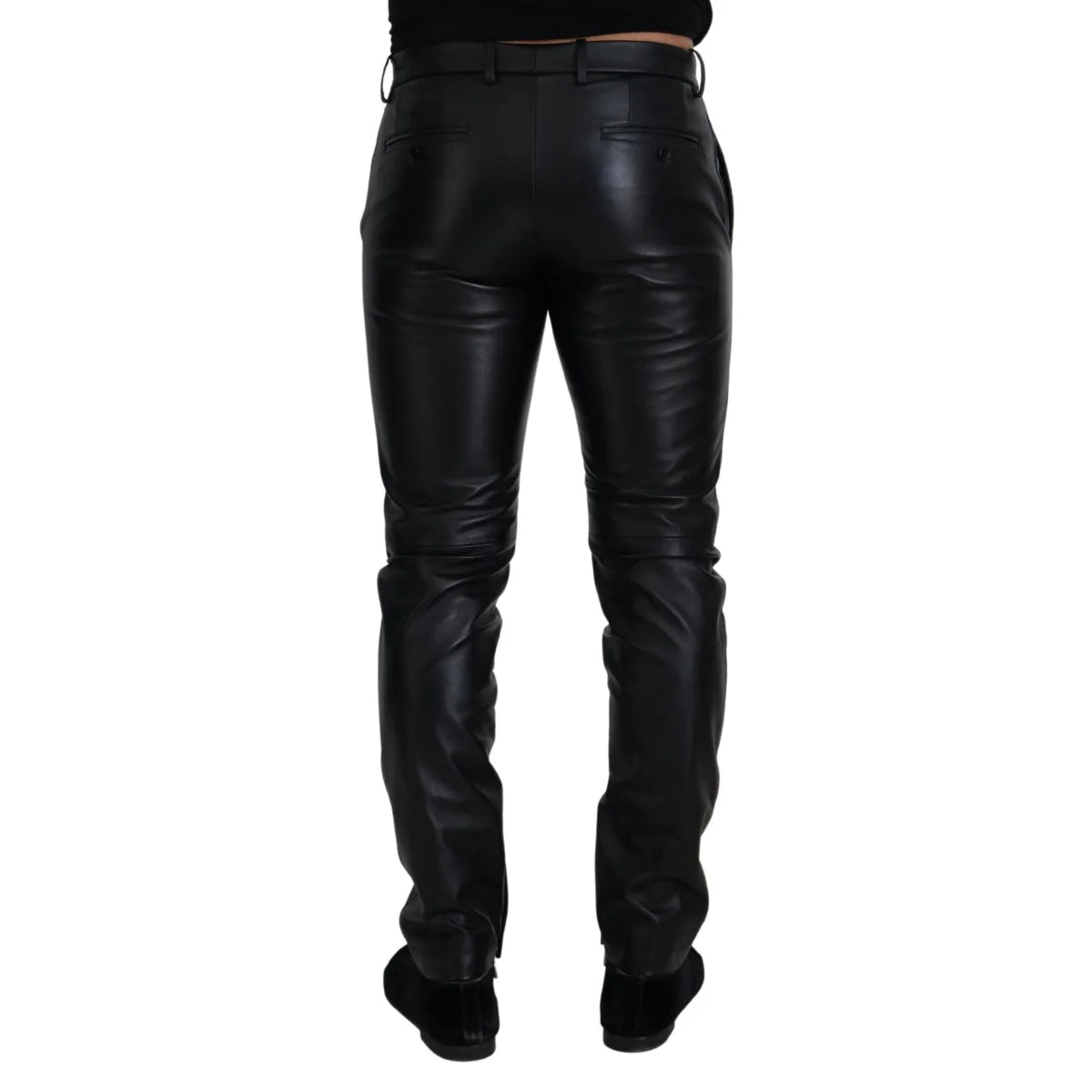 Authentic Dolce Gabbana Black Italian Luxury Pants &