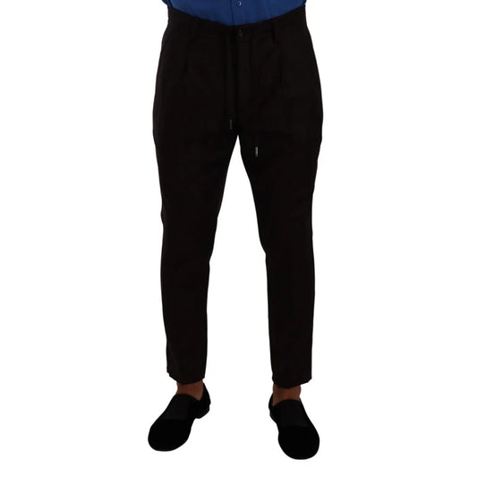 Authentic Dolce Gabbana Burgundy Virgin Wool Joggers &