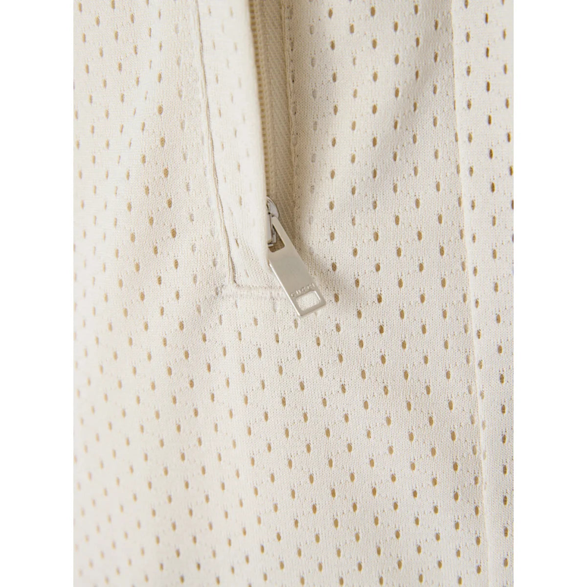 Authentic Gucci Cream Polyester Logo Shorts Steal