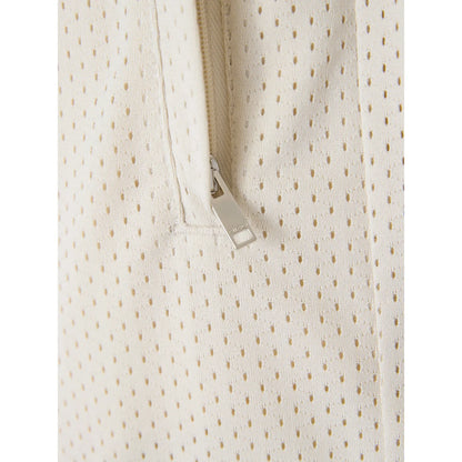 Authentic Gucci Cream Polyester Logo Shorts Steal