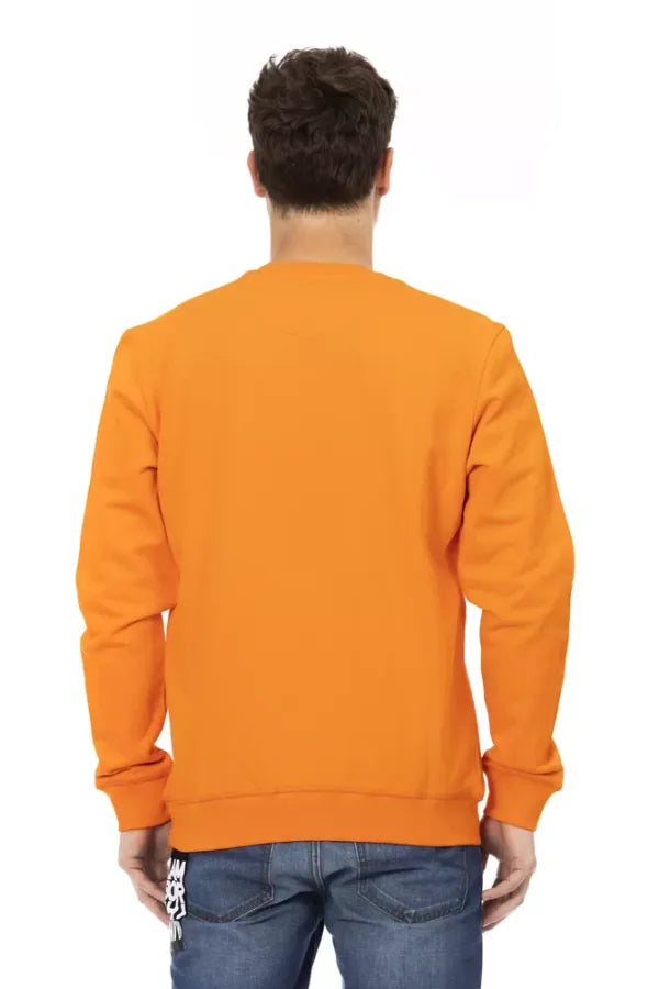 Automobili Lamborghini Orange Cotton Men’s Sweater