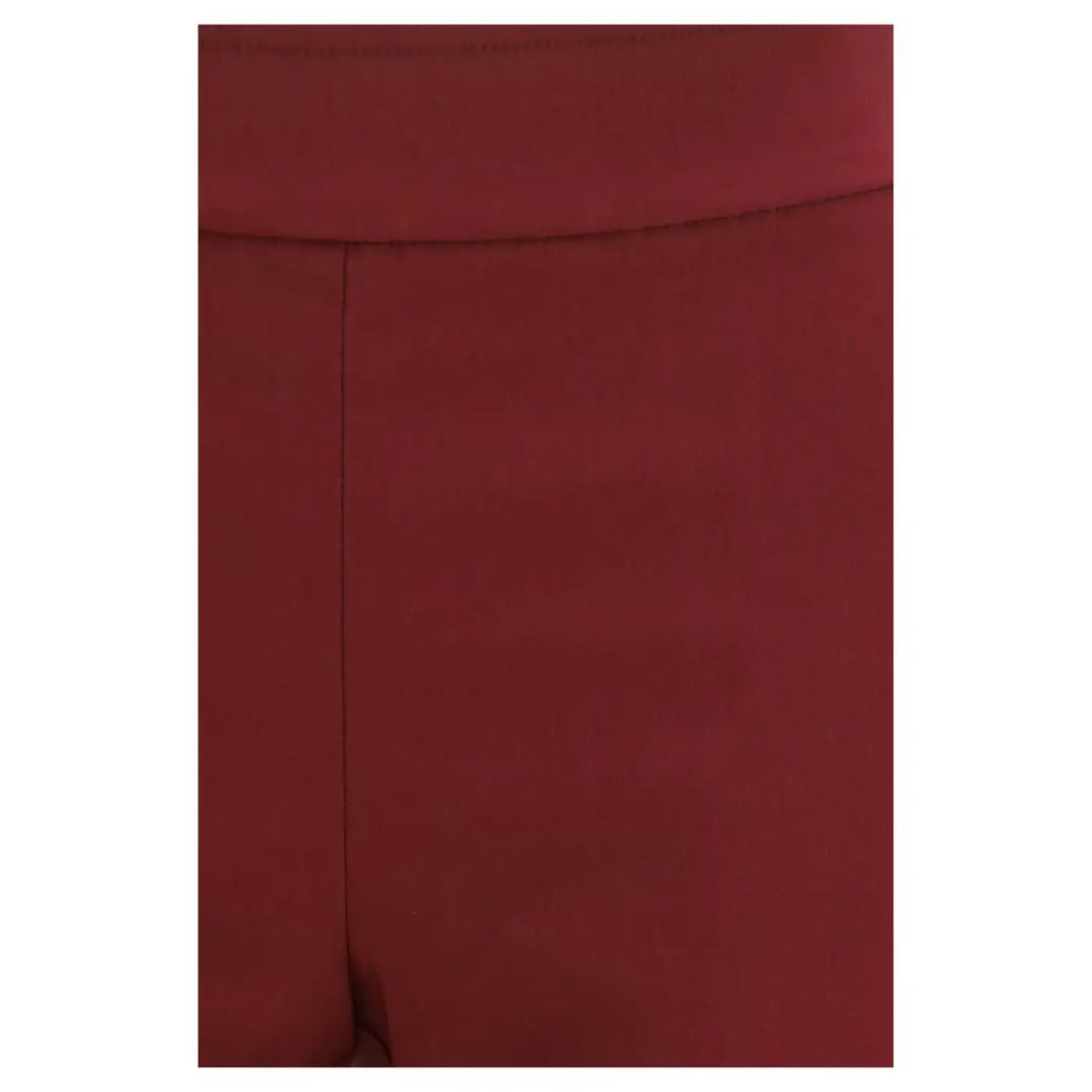 Avenue Montaigne Bordeaux Viscose Casual Pants
