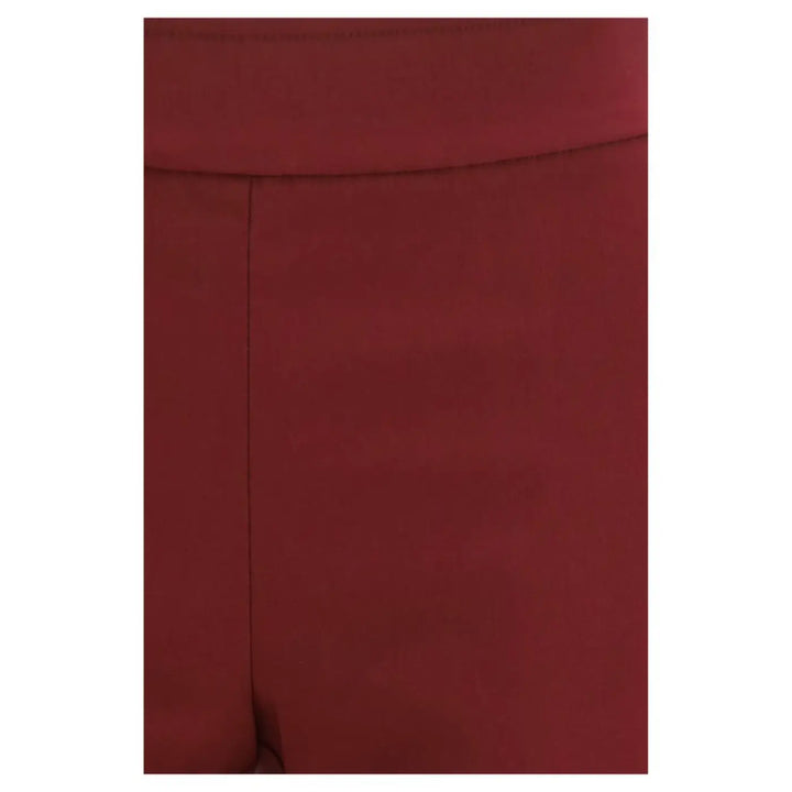 Avenue Montaigne Bordeaux Viscose Casual Pants