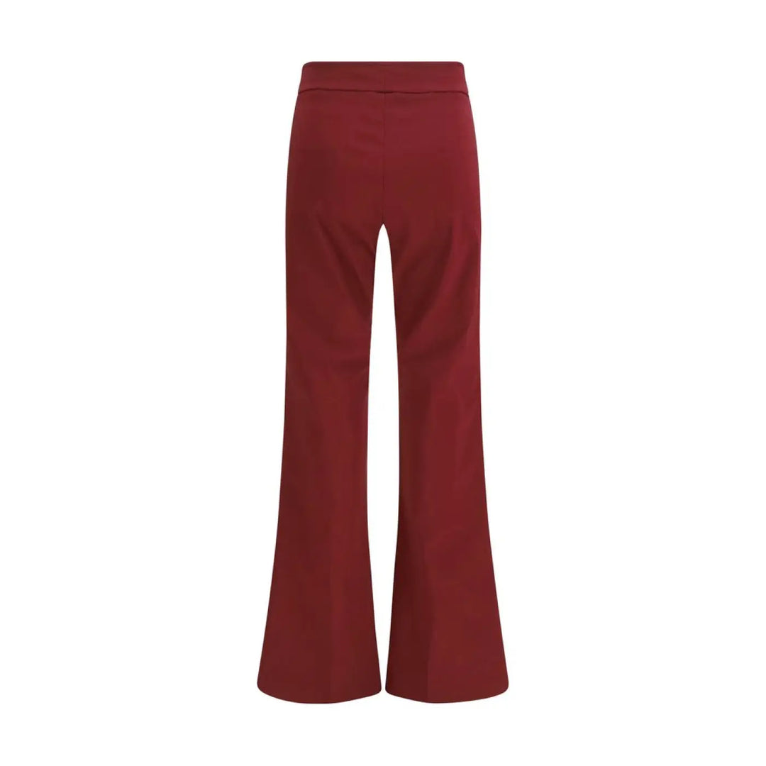 Avenue Montaigne Bordeaux Viscose Casual Pants