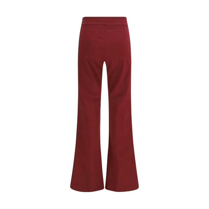 Avenue Montaigne Bordeaux Viscose Casual Pants