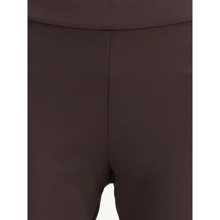 Avenue Montaigne Brown Elastane Flared Pants