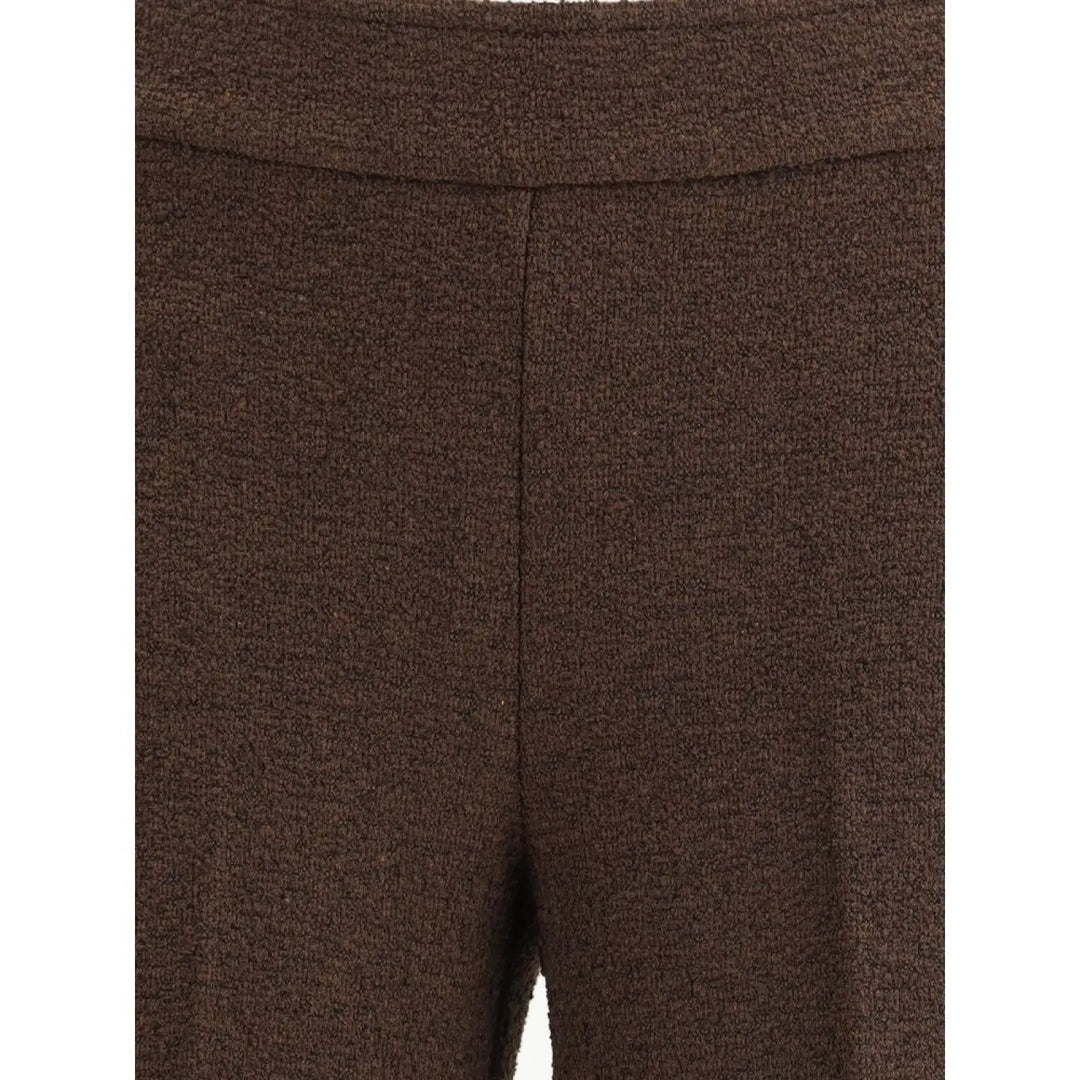 Avenue Montaigne Brown Polyester Casual Pants