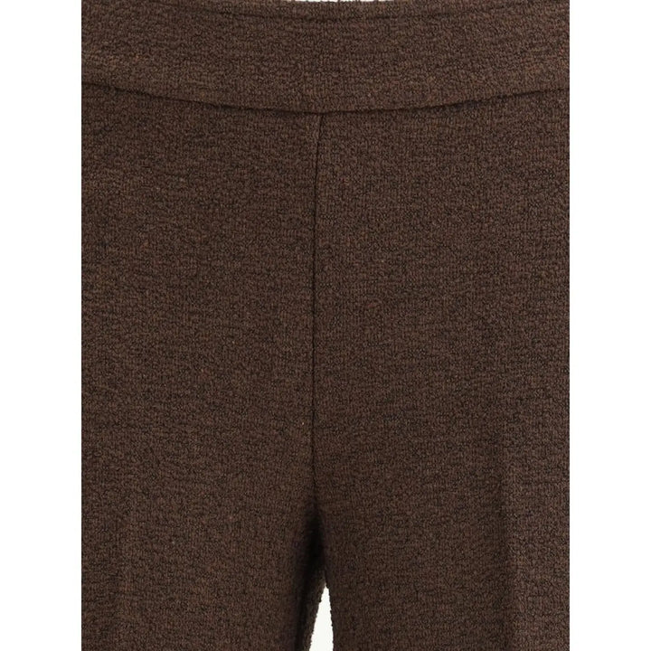 Avenue Montaigne Brown Polyester Casual Pants