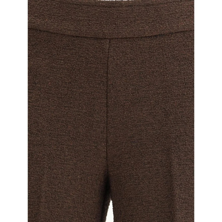Avenue Montaigne Brown Polyester Casual Pants