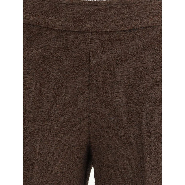 Avenue Montaigne Brown Polyester Casual Pants