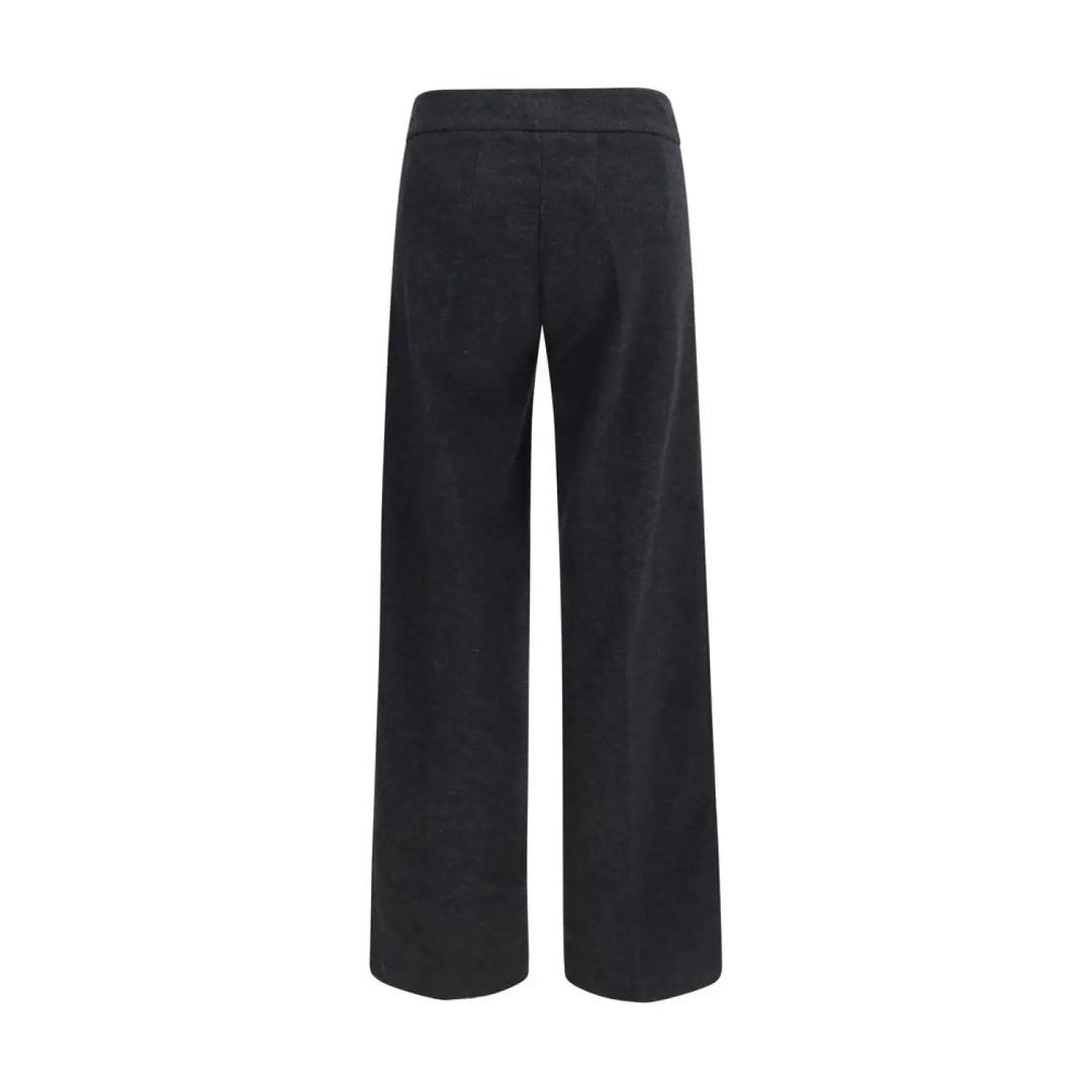 Avenue Montaigne Gray Cotton Casual Pants