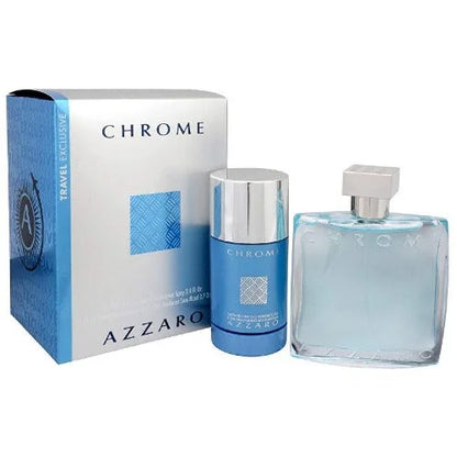 Azzaro Chrome Pour Homme Gift Set for Men 3.4 Oz Eau De Toilette Men’s Sets Loris