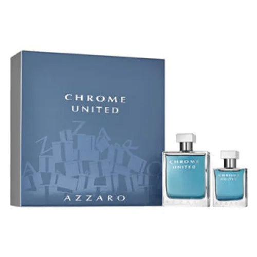Azzaro Chrome United Eau De Toilette Gift Set for Men Men’s Sets