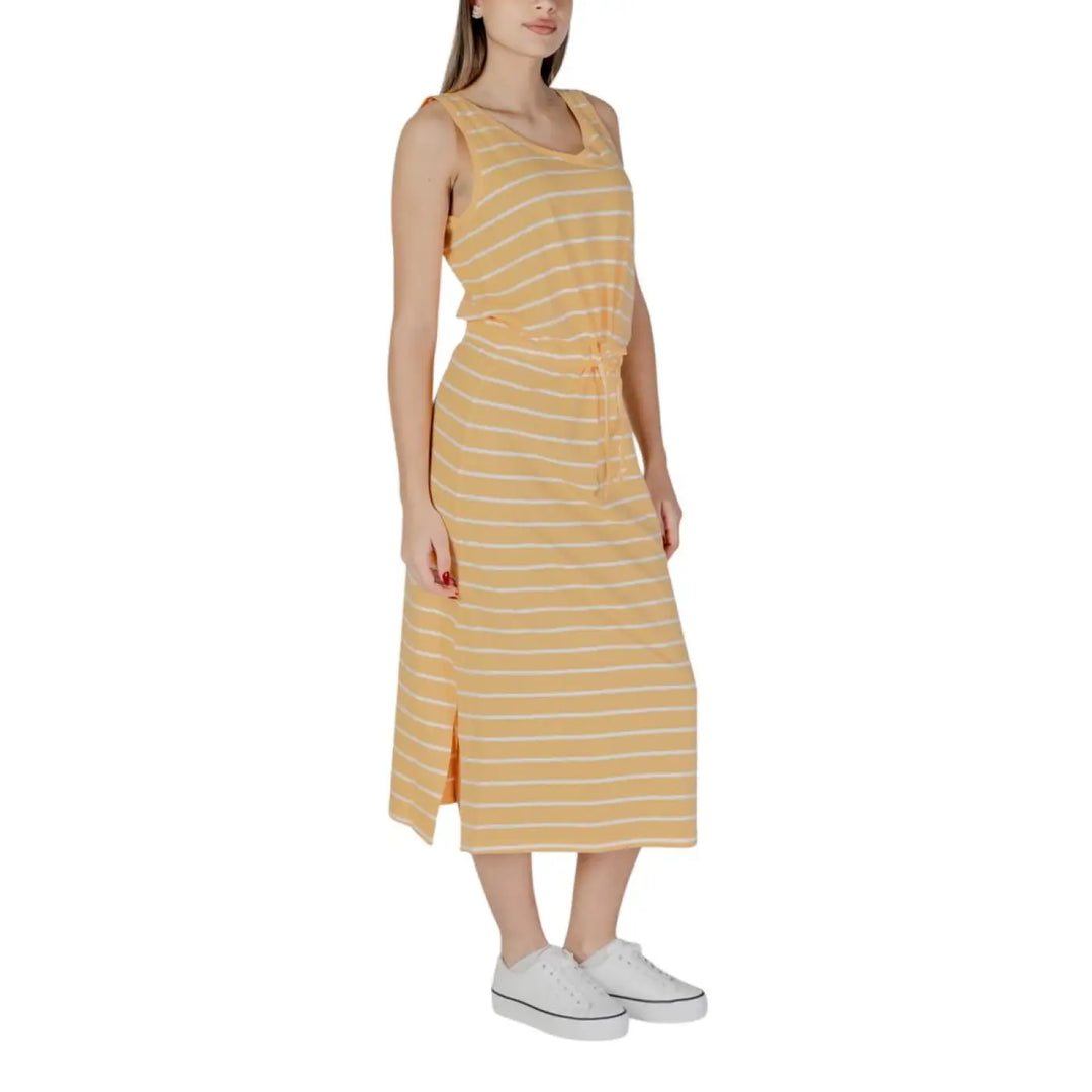 B.Young Bicolor Cotton Long Dress