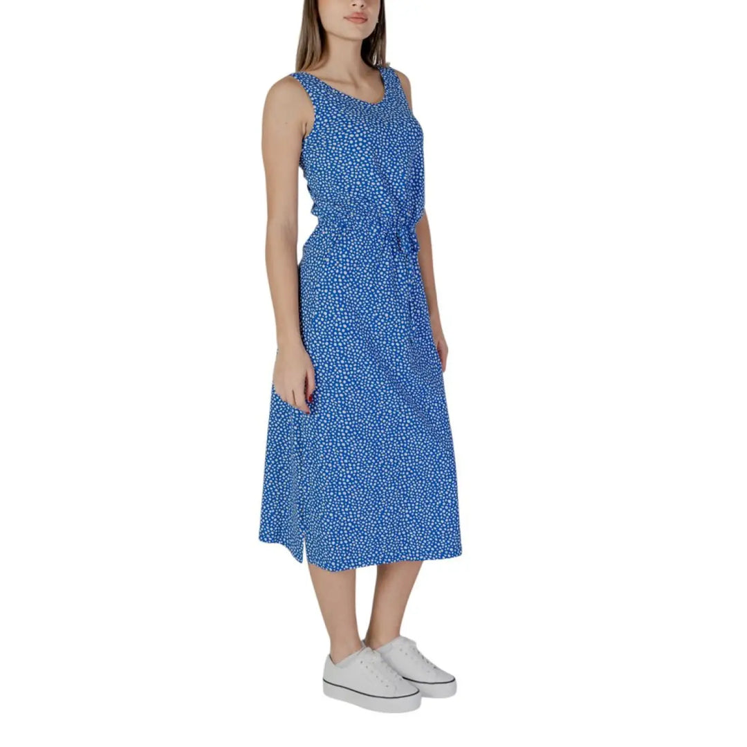 B.Young White Cotton Long Dress