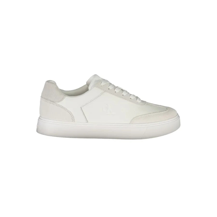 Calvin Klein White Polyurethane Men Sneaker