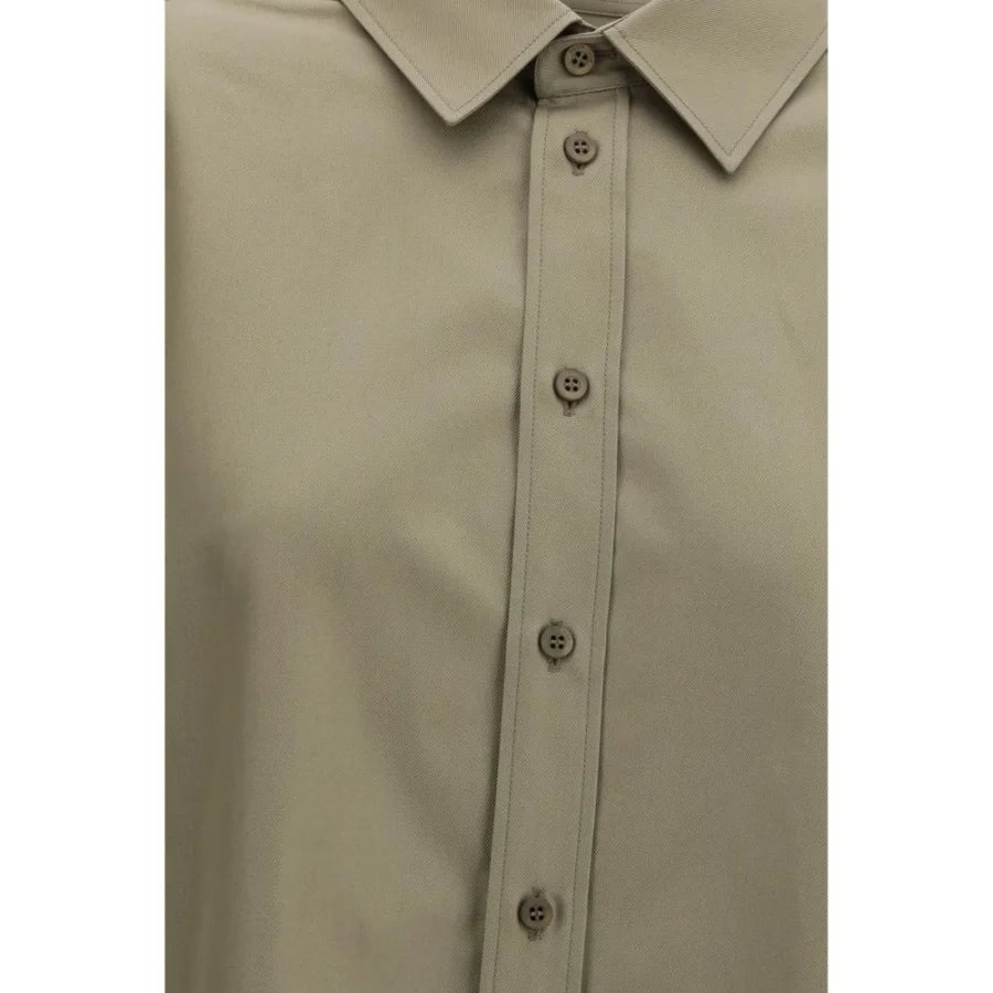 Balenciaga Beige Cotton Dress Shirt