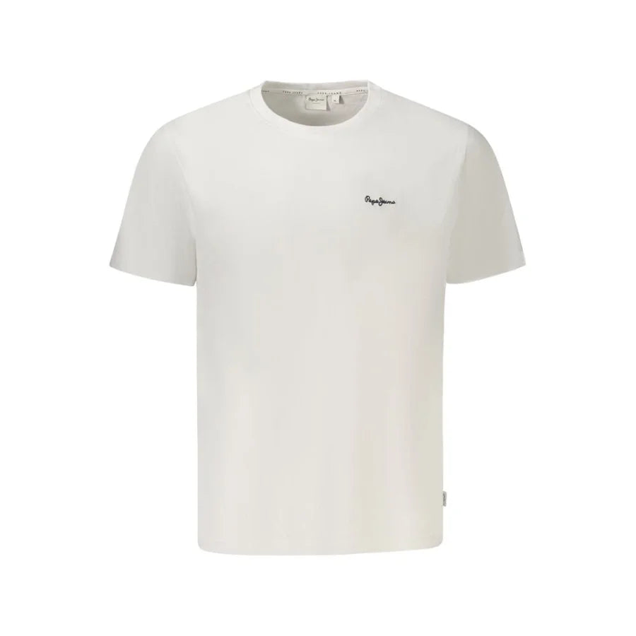 Pepe Jeans Bianco Cotton Men T-Shirt