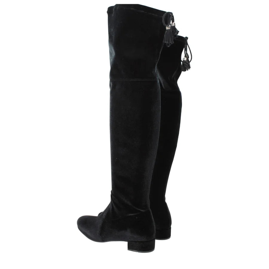 Prada Black Velvet Over The Knee